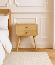 Curved Nightstand - R&R Furniture Gallery (Fountain Valley, CA)