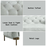 Ragle - Sofa - Vintage White Top Grain Leather - R&R Furniture Gallery (Fountain Valley, CA)