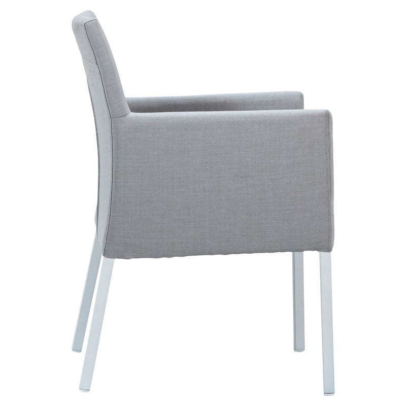 Norman - Outdoor Dining Chair - Gray And White