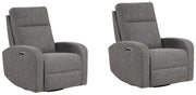 Thriller - Power Swivel Glider Recliner (Set of 2) - R&R Furniture Gallery (Fountain Valley, CA)