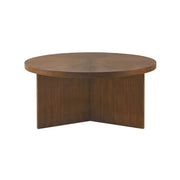 Round Coffee Table With Solid Veneer Top - R&R Furniture Gallery (Fountain Valley, CA)