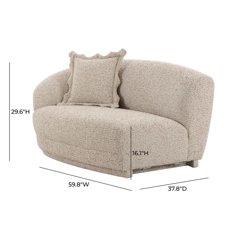 Marion - Textured Boucle Loveseat - R&R Furniture Gallery (Fountain Valley, CA)