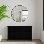 Handcrafted cube storage organizer by Simpli-Home, featuring multiple compartments for versatile home organization.