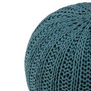 Shelby - Handcrafted Hand Knit Round Pouf - R&R Furniture Gallery (Fountain Valley, CA)