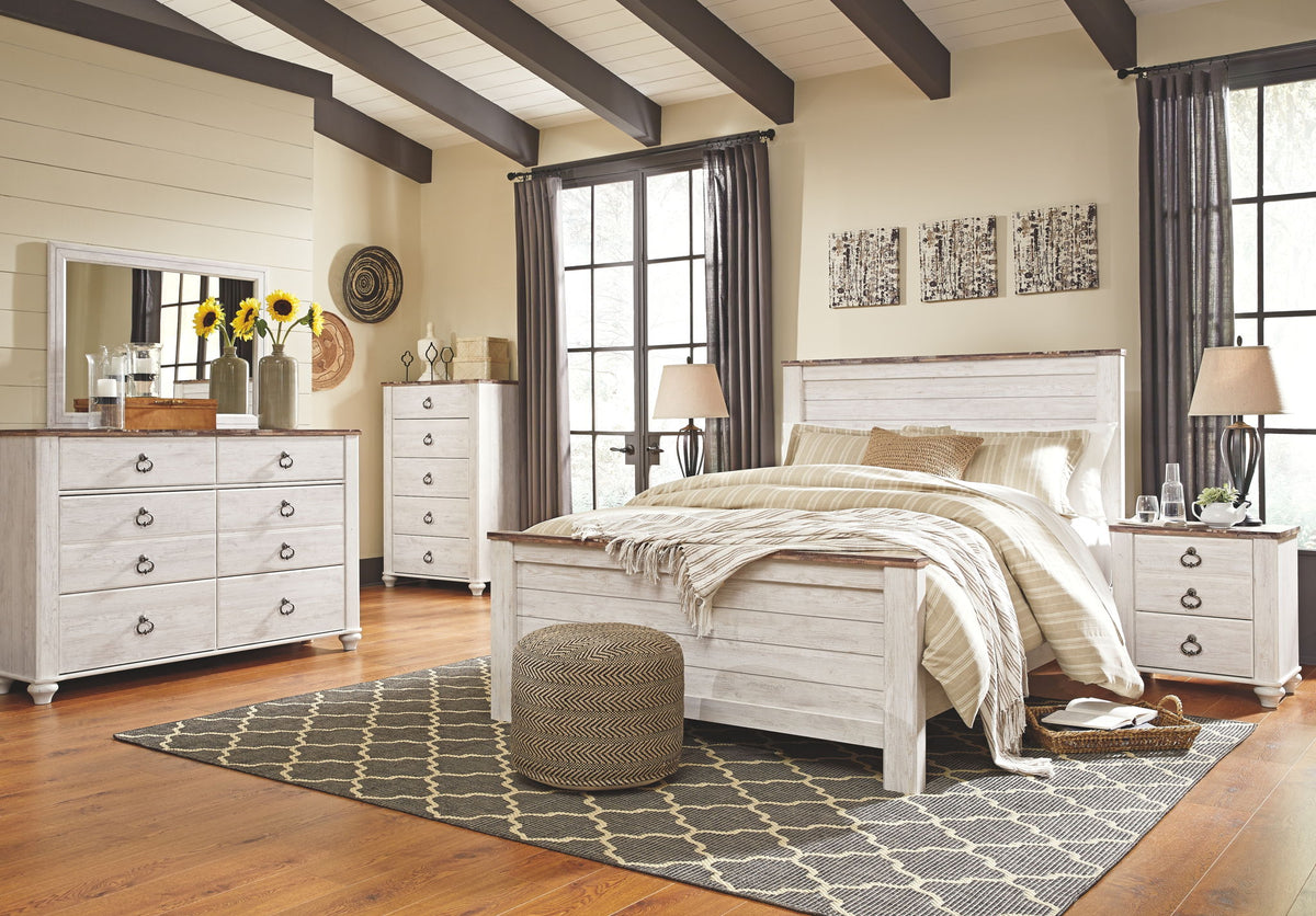 Willowton - Panel Bedroom Set - R&R Furniture Gallery (Fountain Valley, CA)