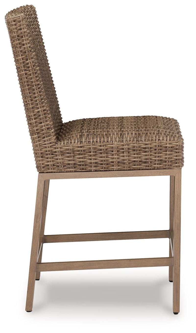 Walton Bridge - Barstool (Set of 2) - Driftwood - R&R Furniture Gallery (Fountain Valley, CA)
