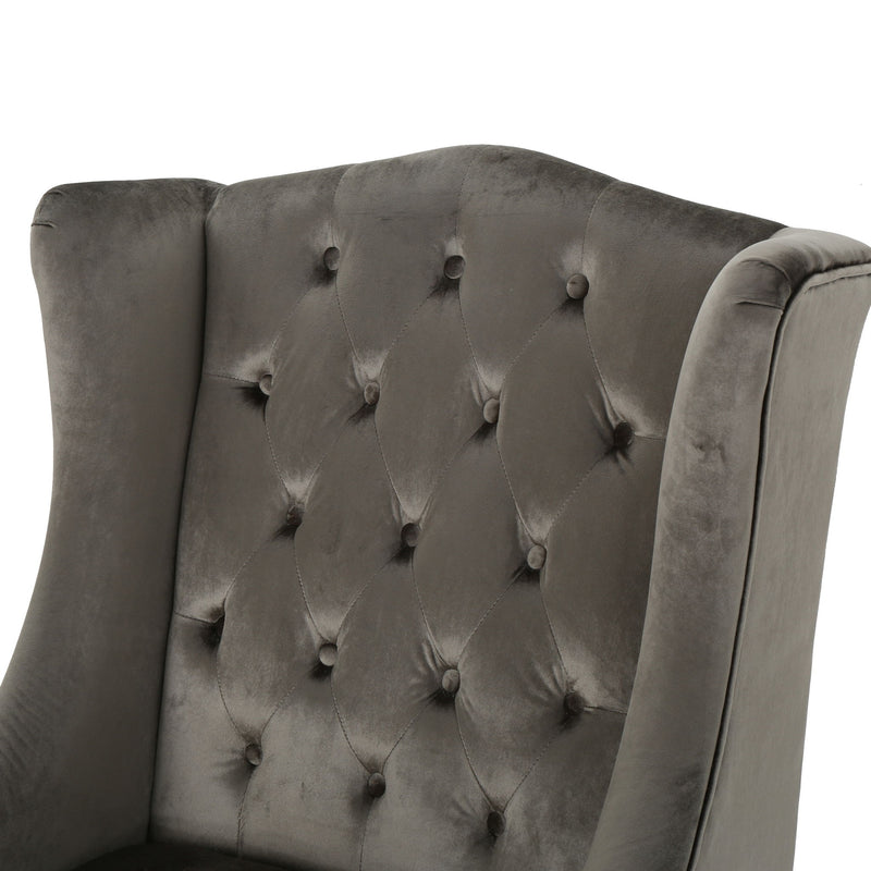 Toddman - Hi - Back Club Chair With Elegant Design - R&R Furniture Gallery (Fountain Valley, CA)