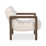Dahlia - Accent Chair - Ivory Fleece - R&R Furniture Gallery (Fountain Valley, CA)
