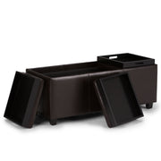 Avalon - Multi Functional Storage Ottoman - R&R Furniture Gallery (Fountain Valley, CA)