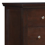 Cappuccino storage chest from Glory Furniture's accent chests collection, showing a wooden furniture piece with a smooth finish.