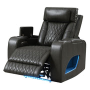Taddeo - Power Motion Recliner With Power Headrest, USB, Wireless Charger & LED - Dark Gray - R&R Furniture Gallery (Fountain Valley, CA)