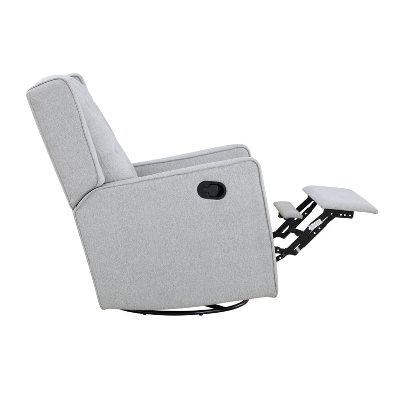 Milah - Gliding Swivel Recliner Tufted - R&R Furniture Gallery (Fountain Valley, CA)