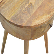 Nordic Chestnut Circular Nightstand - R&R Furniture Gallery (Fountain Valley, CA)