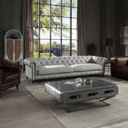 Ofer - Sofa - Vintage White Top Grain Leather - R&R Furniture Gallery (Fountain Valley, CA)