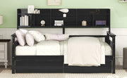 Daybed, Slat Support, With Bedside Shelves And 2 Drawers - R&R Furniture Gallery (Fountain Valley, CA)