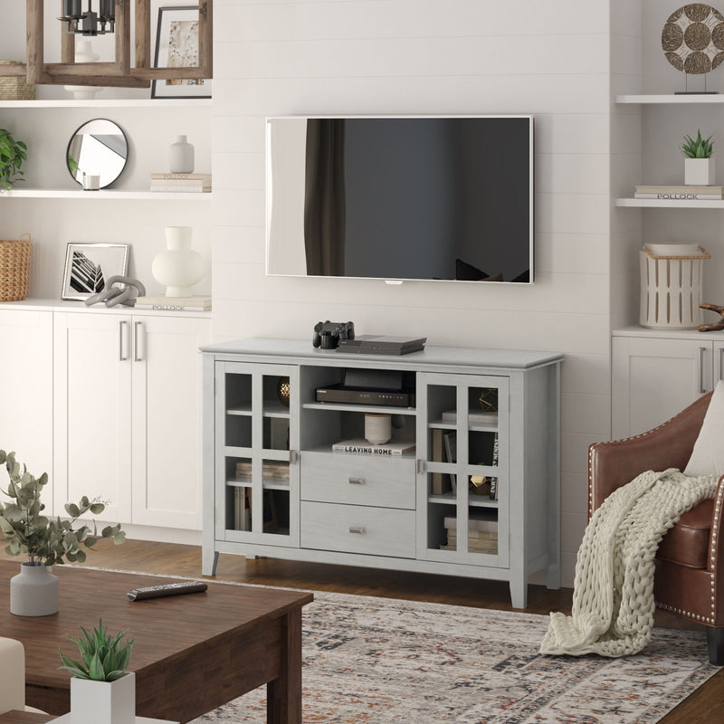 Artisan - Handcrafted, Tall TV Media Stand - R&R Furniture Gallery (Fountain Valley, CA)