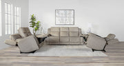 Penfield - Power Zero G Console Loveseat With Heat, Massage & Speaker P3 - Frappe - R&R Furniture Gallery (Fountain Valley, CA)