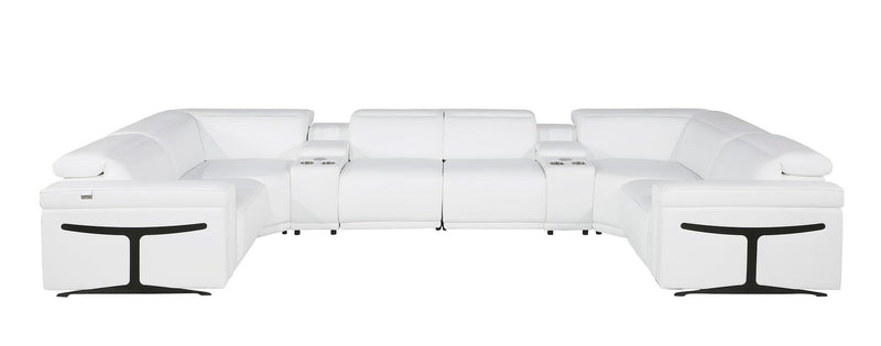 1126 - 8-Piece U-Shaped Sectional Sofa In With 2 Power Recliners & Power Headrests
