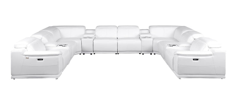 9762 - 12-Piece U-Shaped Sectional Sofa With 4 Power Recliners