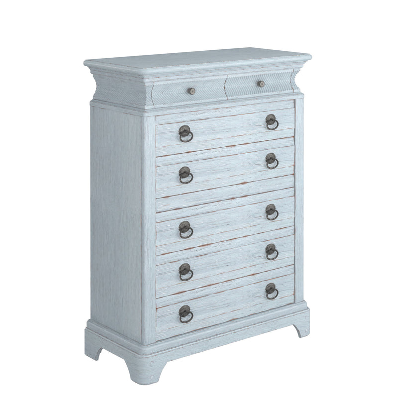 Summer Creek 8 Drwr Chest G Shutter Blue
