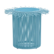 TOV Furniture Rafa outdoor side table with a sleek, modern design suitable for patio or garden decor.
