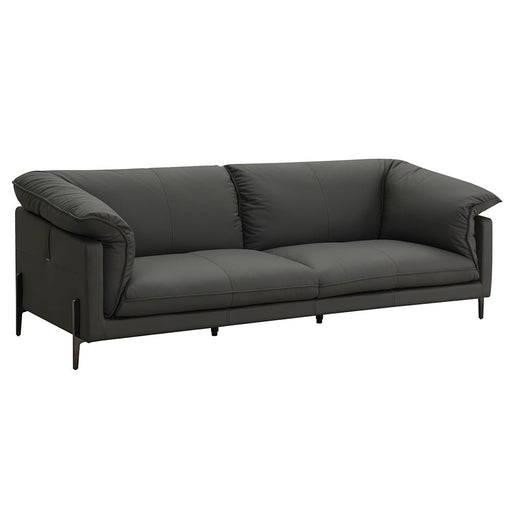 Tadi - Loveseat - Black Top Grain Leather - R&R Furniture Gallery (Fountain Valley, CA)