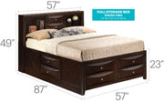 Marilla - Storage Bed With Bookcase Headboard - R&R Furniture Gallery (Fountain Valley, CA)