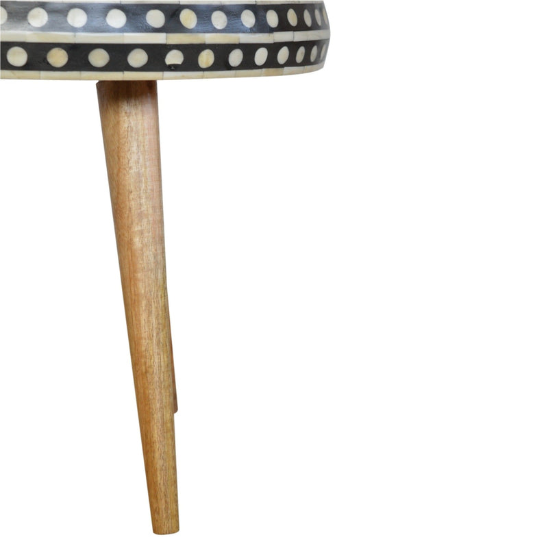 Small Patterned Nordic Style End Table - R&R Furniture Gallery (Fountain Valley, CA)