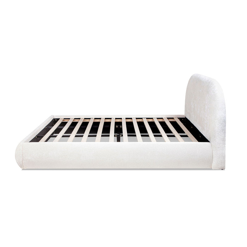 Archie Puffy Grounded - Upholstered Platform Bed - R&R Furniture Gallery (Fountain Valley, CA)