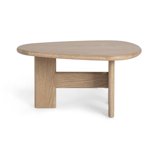 Classic Home Langford coffee table with a wooden finish, featuring a rectangular top and sturdy legs for modern living rooms.
