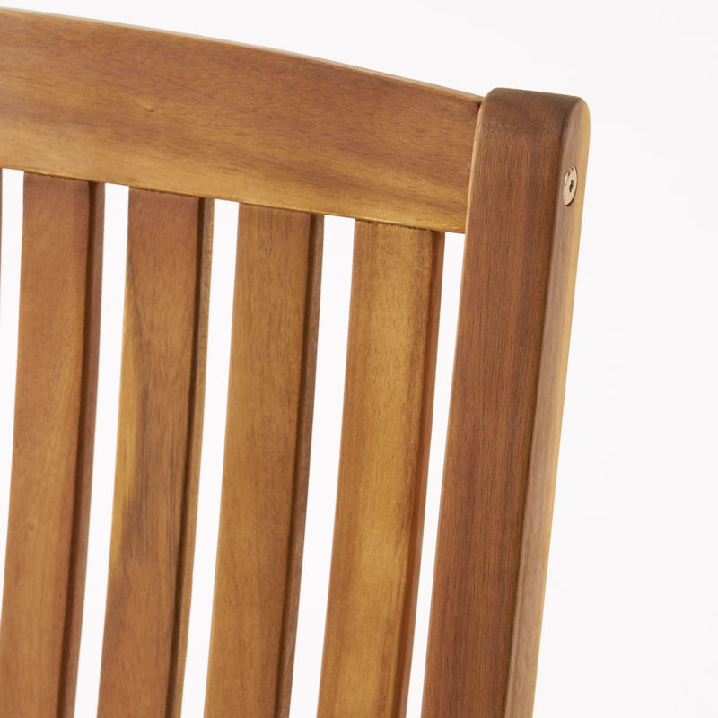 Muse - Outdoor Acacia Rocking Chair With Slat Design - Teak - R&R Furniture Gallery (Fountain Valley, CA)