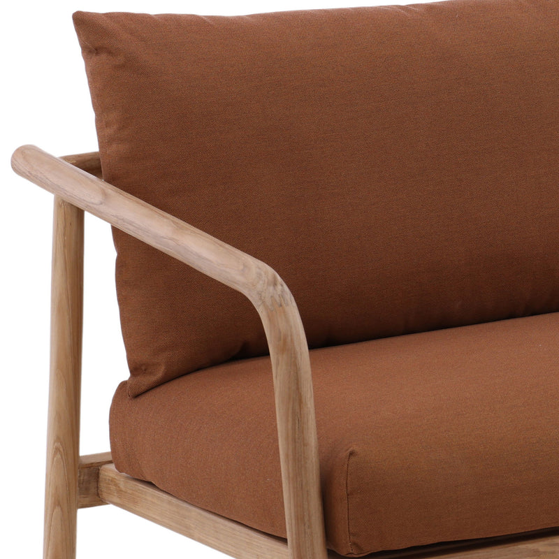Aimee - Outdoor Sofa - Sienna And Natural