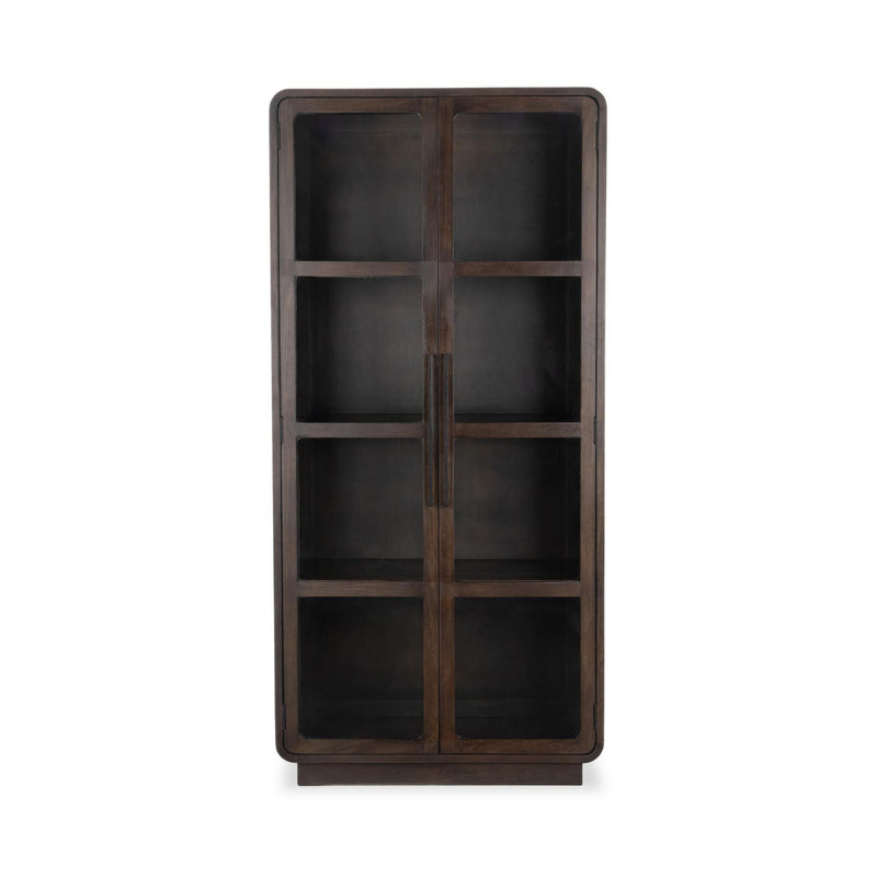Rogers - Solid Wood Tall Cabinet - Dark Brown - R&R Furniture Gallery (Fountain Valley, CA)