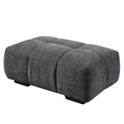 Chosen - Ottoman - Gray Chenille - R&R Furniture Gallery (Fountain Valley, CA)
