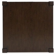Breckington - Square End Table - Dark Brown - R&R Furniture Gallery (Fountain Valley, CA)