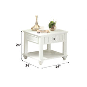Natesa - End Table - White Washed - R&R Furniture Gallery (Fountain Valley, CA)