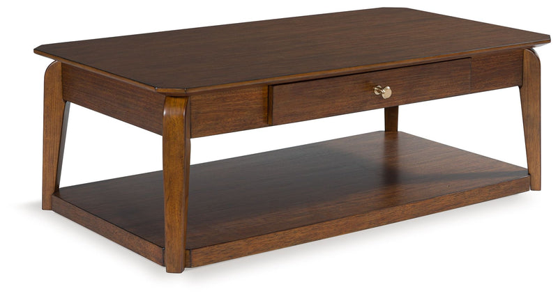 Trenmour - Rectangular Cocktail Table - Medium Brown - R&R Furniture Gallery (Fountain Valley, CA)