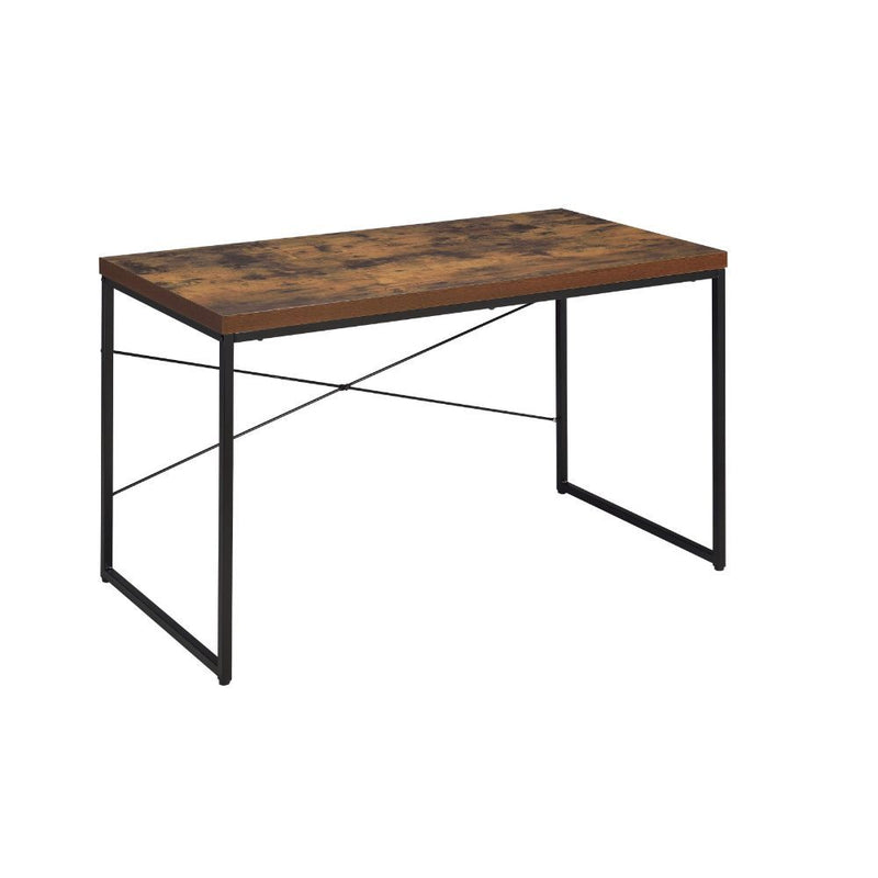 Bob - Writing Desk (Same Ac00906) - Weathered Oak & Black - R&R Furniture Gallery (Fountain Valley, CA)