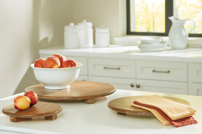 Kaidler - Tray Set (Set of 3) - Brown - R&R Furniture Gallery (Fountain Valley, CA)