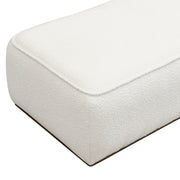 Grainy Footstool For Home - Beige - R&R Furniture Gallery (Fountain Valley, CA)