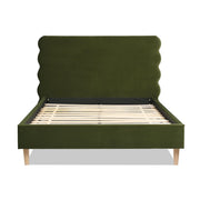 Stockholm - Modern Wavy Headboard Platform Bed - R&R Furniture Gallery (Fountain Valley, CA)