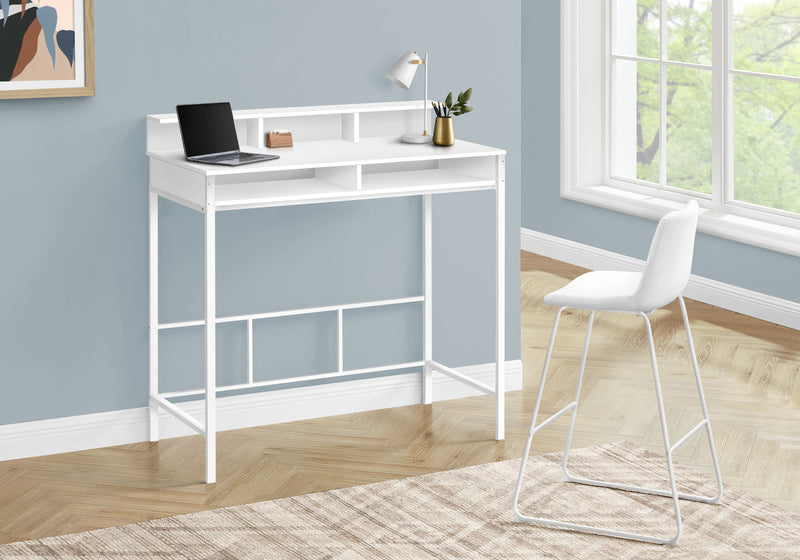 Computer Desk For Home Office, Standing, Storage Shelves, Laptop, Contemporary & Modern - R&R Furniture Gallery (Fountain Valley, CA)