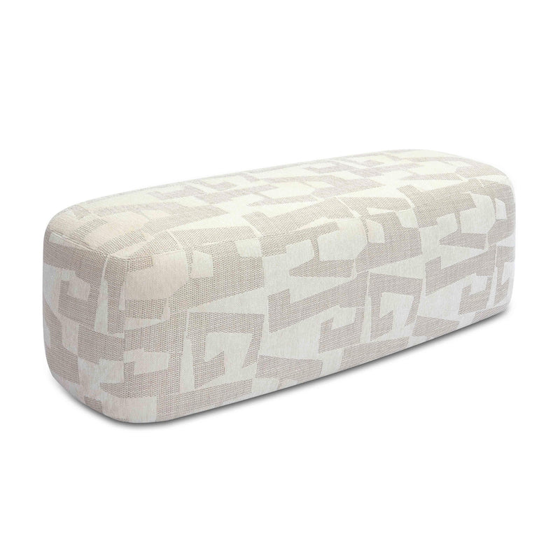 Graceland - Jacquard Bench - Cream - R&R Furniture Gallery (Fountain Valley, CA)