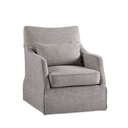 Traditional Design London Skirted Swivel Chair - R&R Furniture Gallery (Fountain Valley, CA)