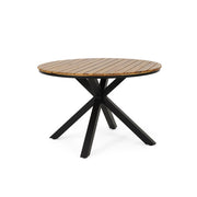 Outdoor Dining Table - Teak / Black - R&R Furniture Gallery (Fountain Valley, CA)
