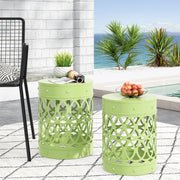 Outdoor Metal S/2 End Table - R&R Furniture Gallery (Fountain Valley, CA)
