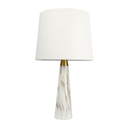 Enclave - Hydro Table Lamp With On / Off Switch Base Shade - Gold / White / White Marble - R&R Furniture Gallery (Fountain Valley, CA)