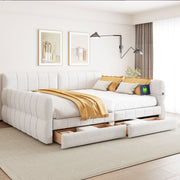Upholstered Platform Bed With USB Charging - R&R Furniture Gallery (Fountain Valley, CA)