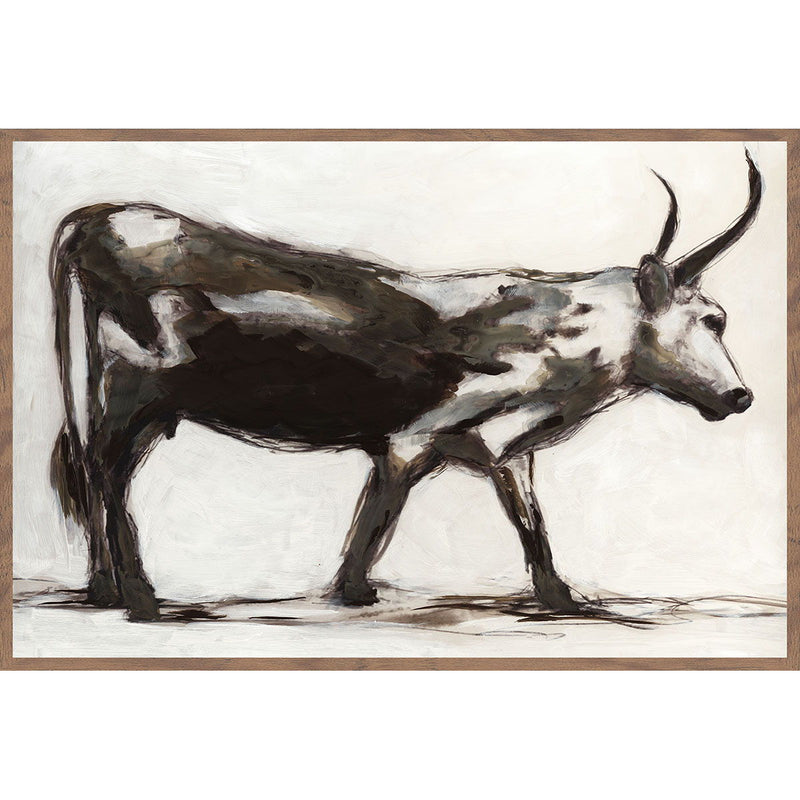 Horn - 48" x 72" Painting By Buddy Whitlock - Walnut - R&R Furniture Gallery (Fountain Valley, CA)