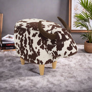 Cow Shaped Ottoman Footstool - R&R Furniture Gallery (Fountain Valley, CA)
